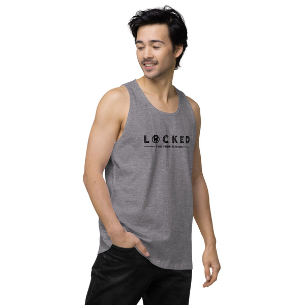 LOCKED for your pleasure Chastity Celebration Men’s premium tank top