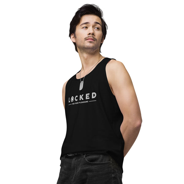 LOCKED for your pleasure Chastity Celebration Men’s premium tank top