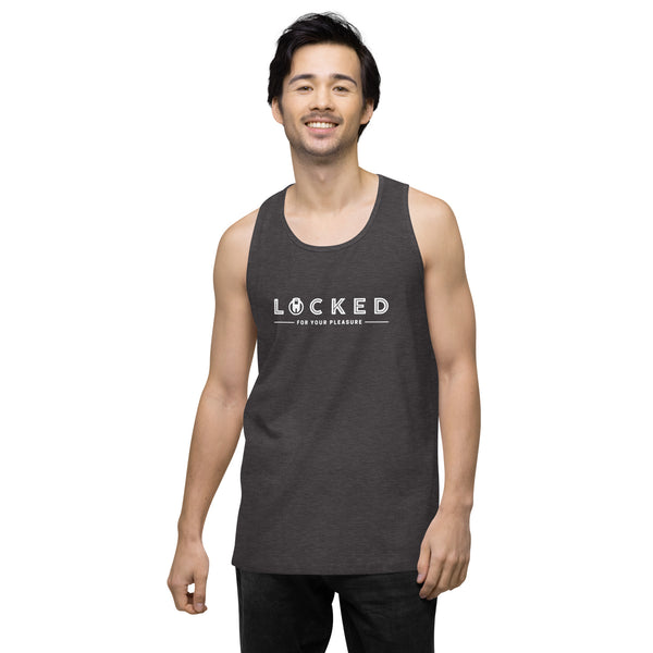 LOCKED for your pleasure Chastity Celebration Men’s premium tank top