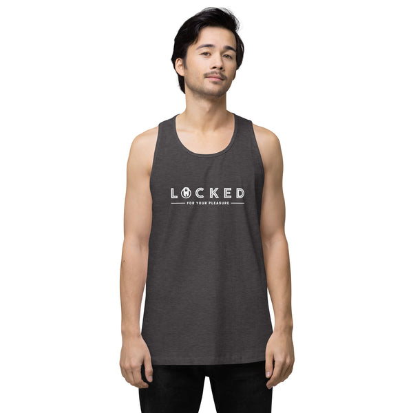 LOCKED for your pleasure Chastity Celebration Men’s premium tank top