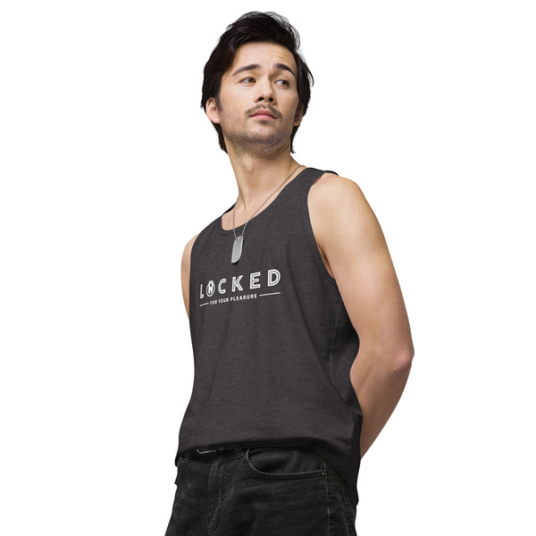 LOCKED for your pleasure Chastity Celebration Men’s premium tank top