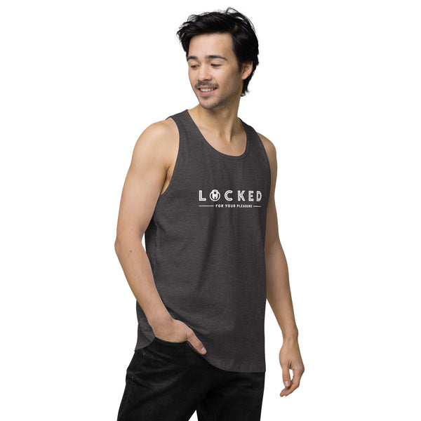 LOCKED for your pleasure Chastity Celebration Men’s premium tank top