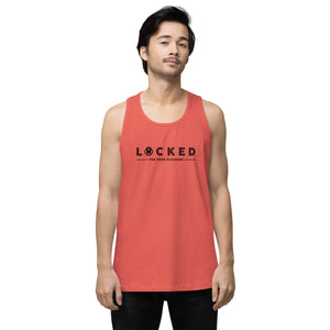 LOCKED for your pleasure Chastity Celebration Men’s premium tank top