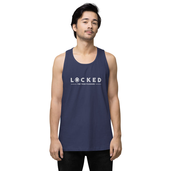 LOCKED for your pleasure Chastity Celebration Men’s premium tank top