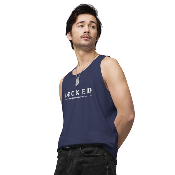 LOCKED for your pleasure Chastity Celebration Men’s premium tank top