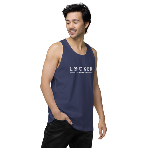 LOCKED for your pleasure Chastity Celebration Men’s premium tank top