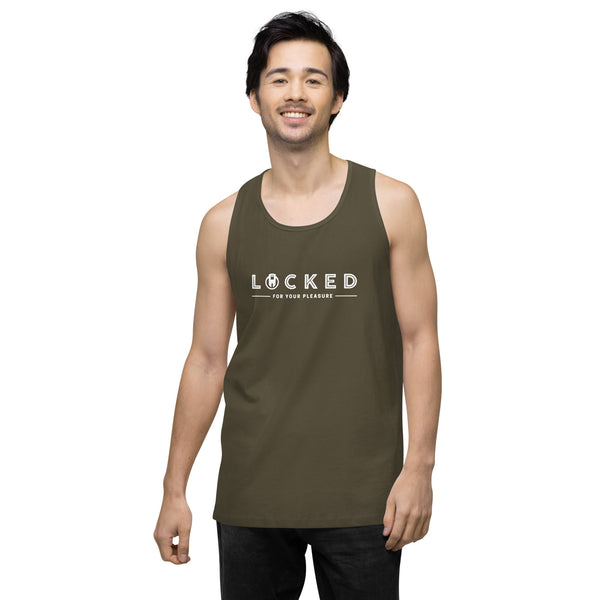 LOCKED for your pleasure Chastity Celebration Men’s premium tank top