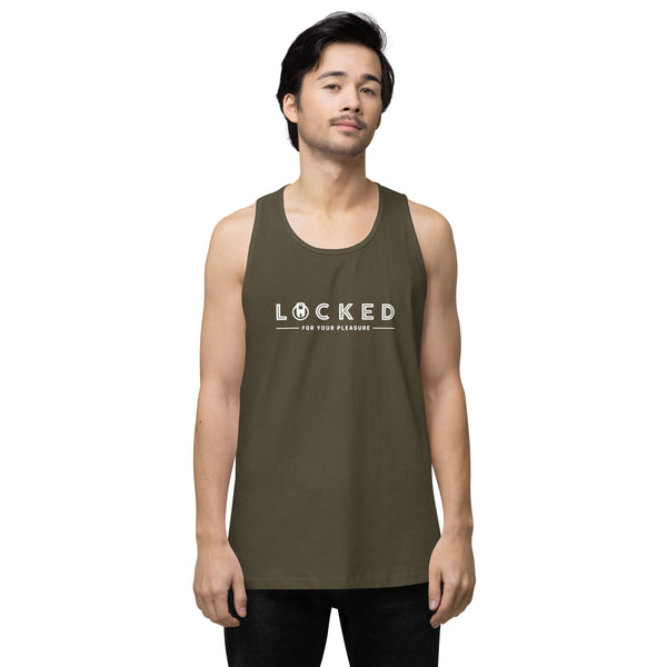 LOCKED for your pleasure Chastity Celebration Men’s premium tank top