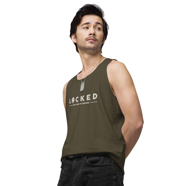 LOCKED for your pleasure Chastity Celebration Men’s premium tank top