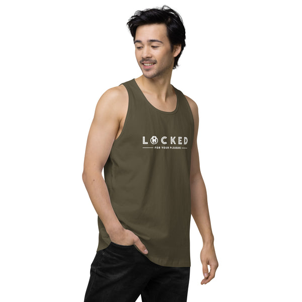 LOCKED for your pleasure Chastity Celebration Men’s premium tank top