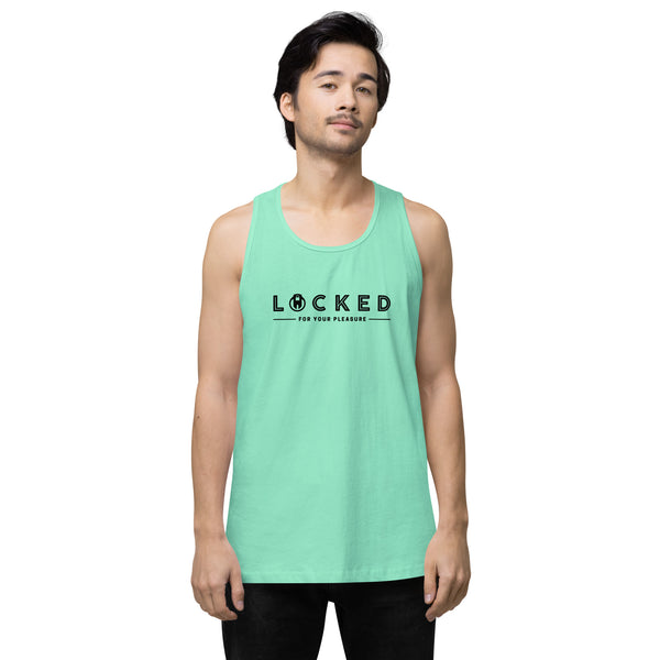 LOCKED for your pleasure Chastity Celebration Men’s premium tank top