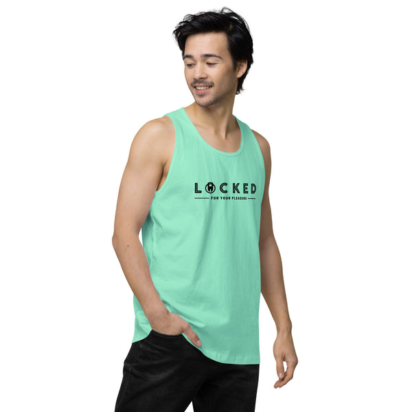 LOCKED for your pleasure Chastity Celebration Men’s premium tank top