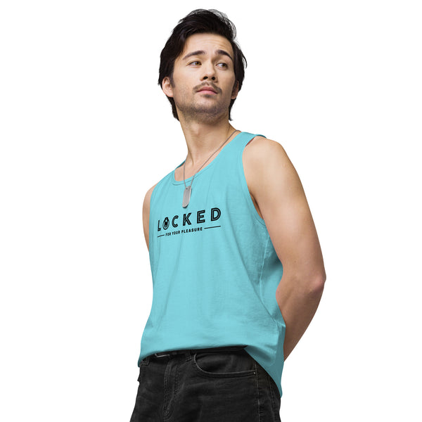 LOCKED for your pleasure Chastity Celebration Men’s premium tank top