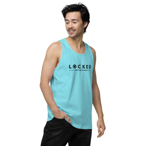 LOCKED for your pleasure Chastity Celebration Men’s premium tank top