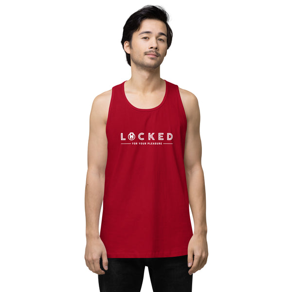 LOCKED for your pleasure Chastity Celebration Men’s premium tank top