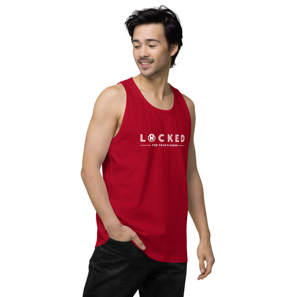 LOCKED for your pleasure Chastity Celebration Men’s premium tank top