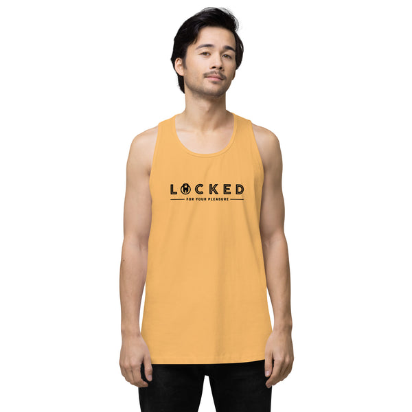 LOCKED for your pleasure Chastity Celebration Men’s premium tank top