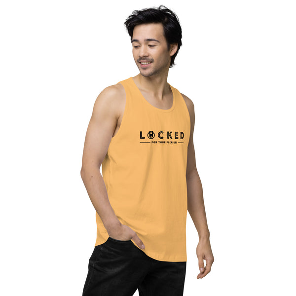 LOCKED for your pleasure Chastity Celebration Men’s premium tank top