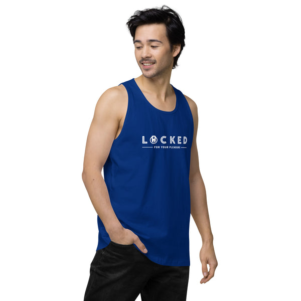 LOCKED for your pleasure Chastity Celebration Men’s premium tank top