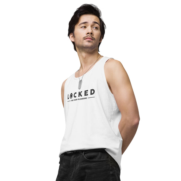 LOCKED for your pleasure Chastity Celebration Men’s premium tank top