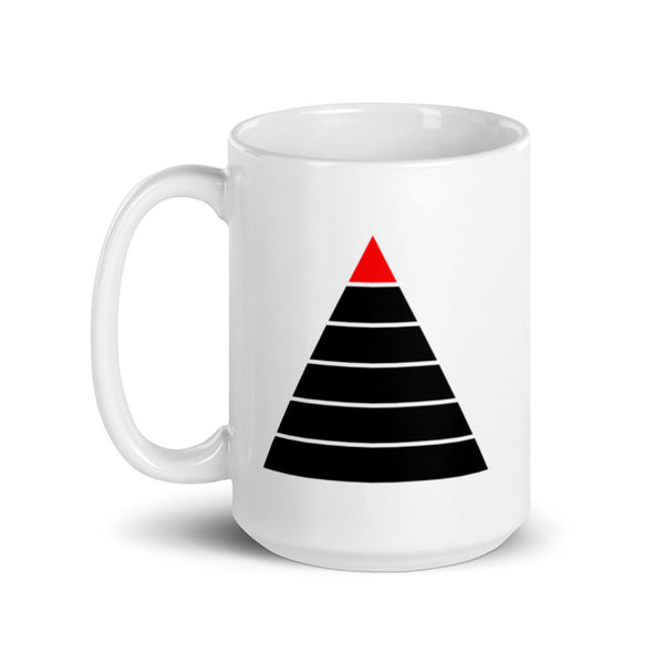 Hierarchy Levels APEX ALPHA White glossy mug