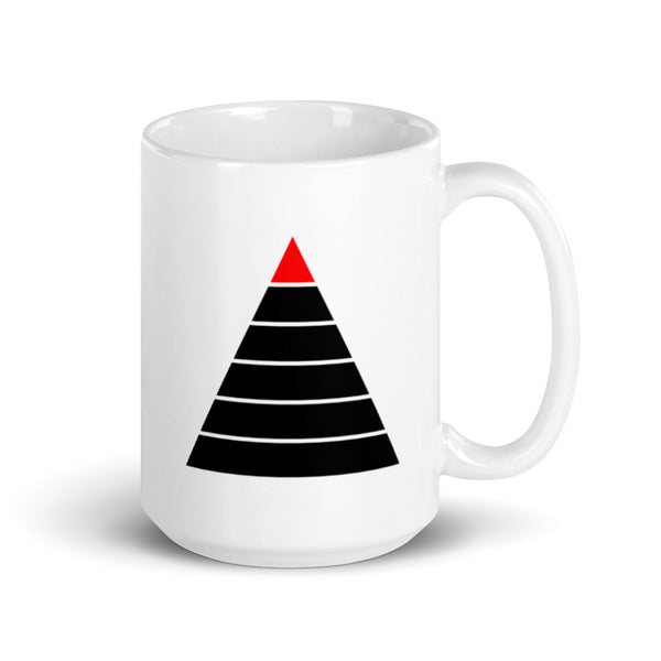 Hierarchy Levels APEX ALPHA White glossy mug